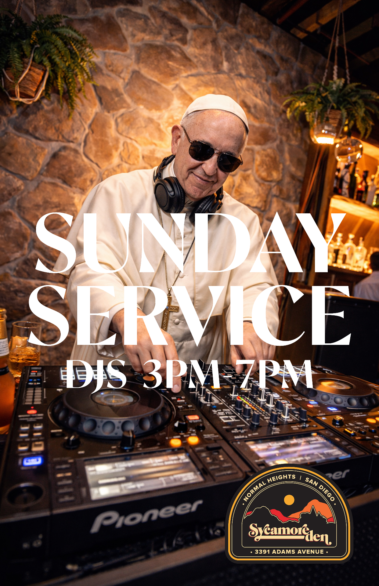Sunday Service at Sycamore Den — DJs every Sunday 3pm–7pm